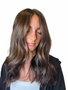 Brown Hair All Over Color Salon Root Touch Up Hair Color CA Colors Salon Hair Extensions in Pittsburgh PA