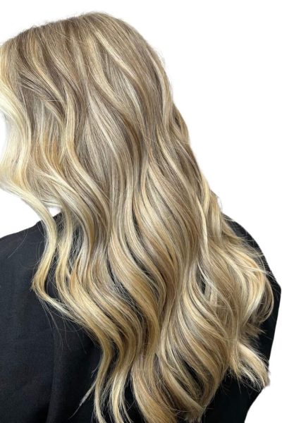 Blonde Balayage With Highliughts and Money Piece in Pittsburgh, PA - CA Colors Salon & Hair Extensions