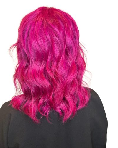 Bright Pink Hair Color Salon Near South Hills, Pittsburgh, PA - CA Colors Salon & Hair Extensions